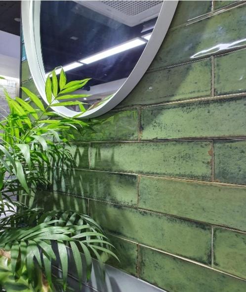 Groene badkamertegels - badkamer tegels groen - wandtegels, Doe-het-zelf en Bouw, Plinten en Afwerking, Nieuw, Overige typen, Overige materialen