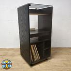 Vintage Vinylkast / platenspeler meubel (jaren 60) hout,glas, Ophalen of Verzenden, Gebruikt