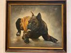 Schilderij dog, Antiek en Kunst, Ophalen