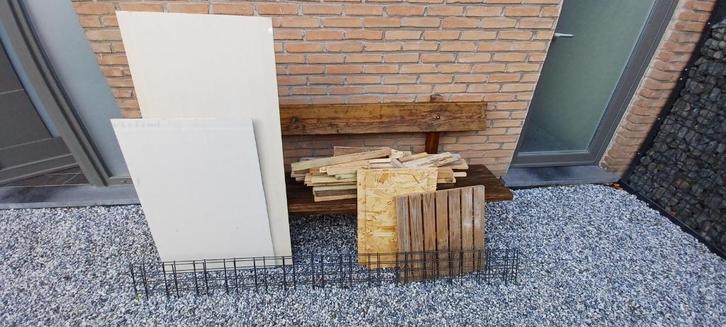 Overschotten (gratis), Doe-het-zelf en Bouw, Hout en Planken, Nieuw, Ophalen