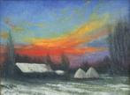 Jos Depypere (1949): Winterlandschap 1984 (O/D, 54 x 44 cm), Antiek en Kunst, Ophalen of Verzenden