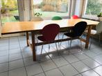 Eettafel tot 10p, Huis en Inrichting, Tafels | Eettafels, Ophalen, Zo goed als nieuw, Vijf personen of meer, Rechthoekig