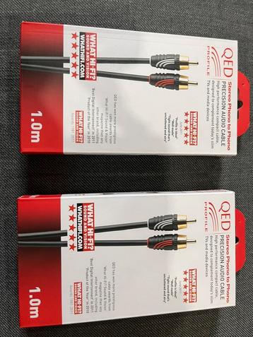 2 paar qed profile rca kabels beschikbaar voor biedingen