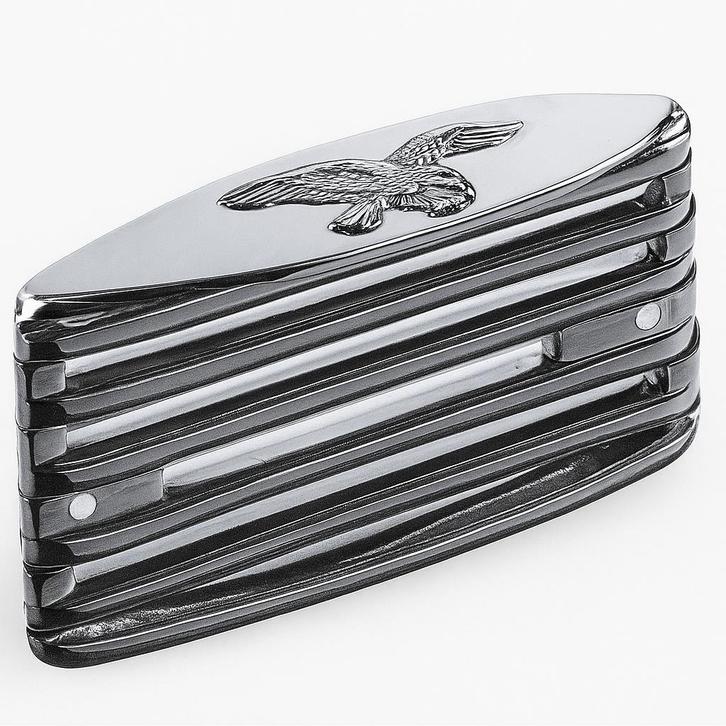 Taillight Cover - Kawasaki - Met Adelaar - Verchroomd - Alum, Motoren, Onderdelen | Kawasaki, Nieuw, Verzenden