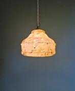 Art Deco hanglamp in veelkleurig gespikkeld glas, 1930, Antiek en Kunst, Ophalen of Verzenden