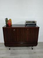Vintage midcentury wandkast | barkast | platenspelermeubel, Huis en Inrichting, Ophalen, Zo goed als nieuw