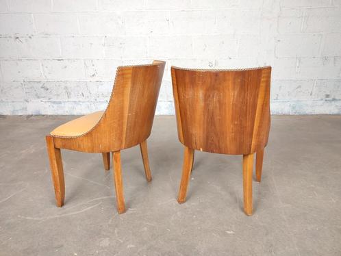 Duo art deco eetkamer stoelen, Antiek en Kunst, Antiek | Meubels | Stoelen en Sofa's, Ophalen
