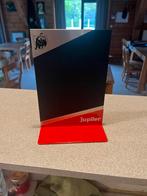 Jupiler krijtbordje, Ophalen