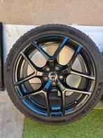 Zwarte borbet velgen met 2 nieuw en 2 oude michelin banden., Auto-onderdelen, Banden en Velgen, Ophalen, Gebruikt, Band(en)