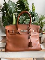 Superbe sac à main en cuir marron, Comme neuf, Beige, Sac à main, Enlèvement ou Envoi