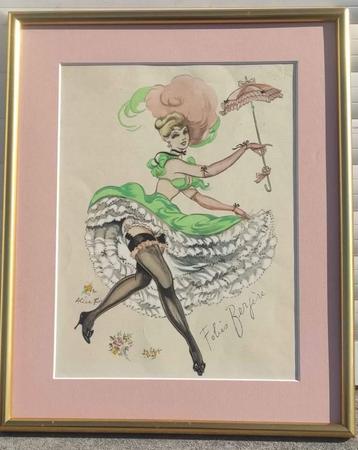 Lithographie folies berjere signe alice frey beschikbaar voor biedingen