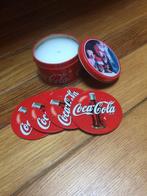 Coca-cola kaars en onderleggers, Verzamelen, Ophalen of Verzenden