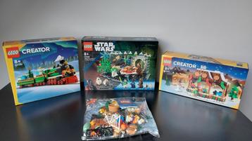 LEGO Christmas/Halloween sets 40602 + 40608 + 40658 + 40700  beschikbaar voor biedingen