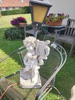 tuinbeeld met lantaarn, Ophalen, Gebruikt, Steen, Engelenbeeld