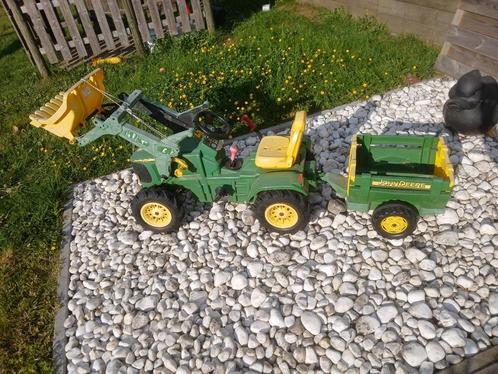 Traptraktor john deere, Kinderen en Baby's, Speelgoed | Buiten | Skelters, Gebruikt, Overige merken, Met kar of aanhanger, Ophalen