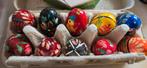 10 œufs de Pâques en bois peints à la main/Pisanki., Antiquités & Art, Enlèvement ou Envoi