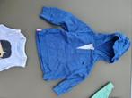 blauwe polo, hoody, pull, trui 12m 80cm, Kinderen en Baby's, Babykleding | Maat 80, Zo goed als nieuw, Ophalen
