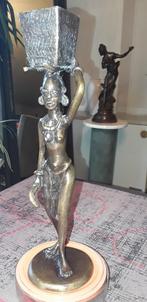 authentiek afrikaans bronzen beeldje, Ophalen of Verzenden