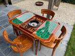 Italian inlayd wood roulette game table, Antiek en Kunst, Antiek | Meubels | Kasten, Ophalen