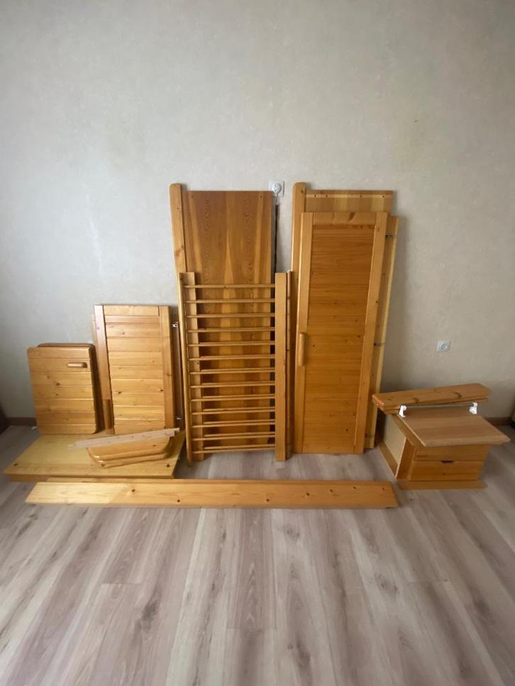 Kinder doorgroeikamer in Grenen, Kinderen en Baby's, Kinderkamer | Complete kinderkamers, Gebruikt, Jongetje, Ophalen