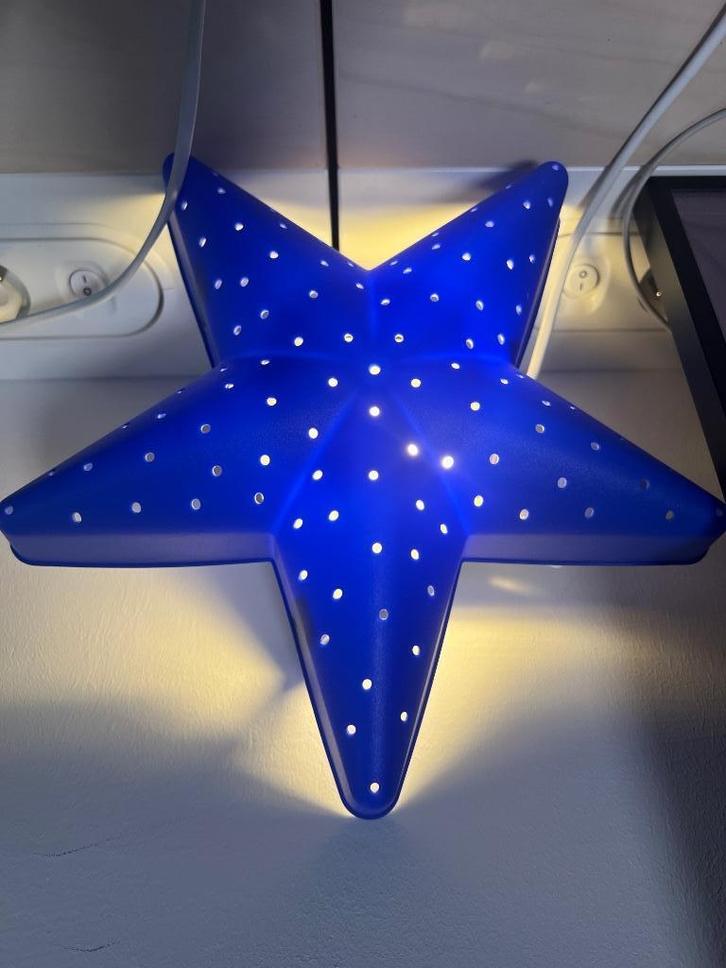 IKEA nachtlampje - blauwe ster, Kinderen en Baby's, Kinderkamer | Inrichting en Decoratie, Zo goed als nieuw, Lamp, Ophalen