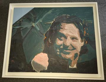 Mooi schilderij U2-zanger Bono  beschikbaar voor biedingen