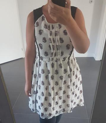Witte Jurk met Print 44   beschikbaar voor biedingen