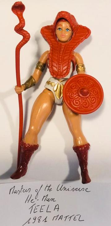 Les Maîtres de l'Univers He-Man TEELA figurine 1981 MATTEL disponible aux enchères