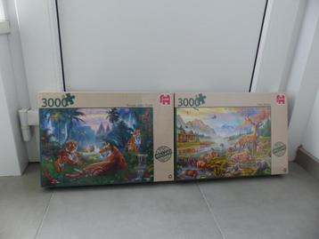 2 grote puzzels van Jumbo - 3000 stuks (nieuw) beschikbaar voor biedingen