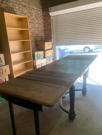 Table ancienne en bois avec 4 rallonges, Maison & Meubles, Tables | Tables à manger, Enlèvement, Utilisé