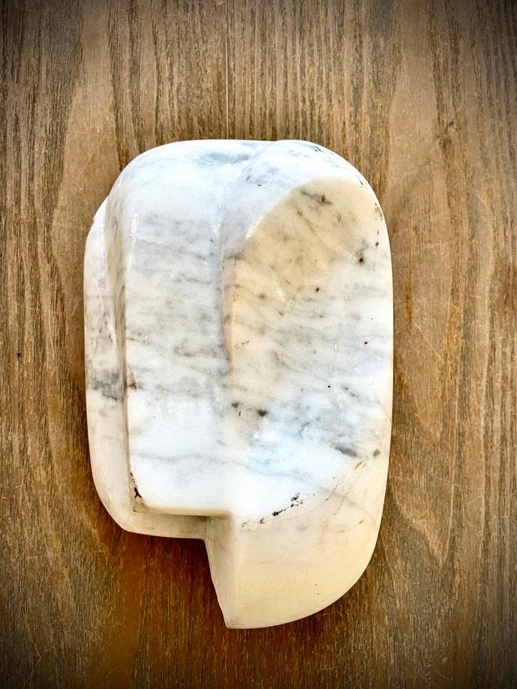 Abstract portret in witte marmer, Antiek en Kunst, Kunst | Beelden en Houtsnijwerken, Ophalen