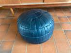 Vintage leder poef, Huis en Inrichting, Ophalen, Gebruikt, Leer, Vintage leder