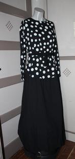 Lange jurk polka M/L, Kleding | Dames, Jurken, Maat 38/40 (M), Zwart, Nieuw, Ophalen of Verzenden
