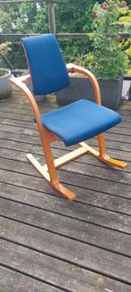Chaise design Actulum de Stokke, Comme neuf, Bleu, Chaise de bureau, Ergonomique