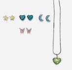 Sets oorbellen en ketting met hanger, Handtassen en Accessoires, Oorbellen, Ophalen, Overige materialen, Overige kleuren, Nieuw