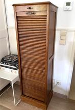 Hoge rolluikkast/notariskast, Huis en Inrichting, Ophalen, Minder dan 50 cm, Retro antiek vintage, 100 tot 150 cm