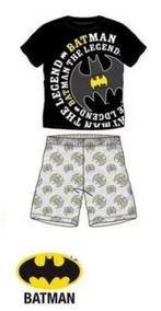 Batman Shortama - Zwart/Grijs - Maat 98 - 104 - 116 - 128, Kinderen en Baby's, Ophalen of Verzenden, Nieuw, Jongen, Setje