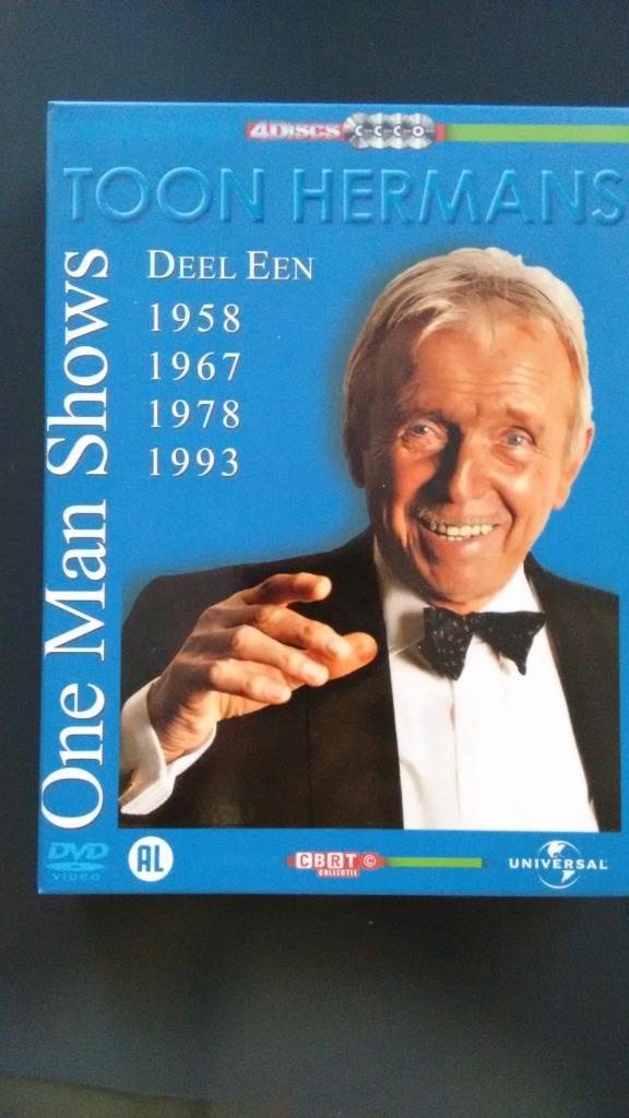 One Man shows van Toon Hermans, Cd's en Dvd's, Dvd's | Cabaret en Sketches, Zo goed als nieuw, Stand-up of Theatershow, Ophalen