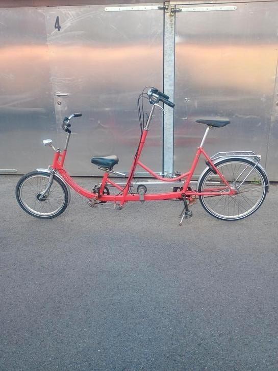 Hjd duo tandemfiets ouder kind in prima staat, Fietsen en Brommers, Fietsen | Tandems, Zo goed als nieuw, Ophalen