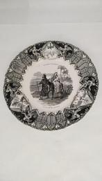 antiek bordje vlucht uit Egypte Creil er montereau, Antiek en Kunst, Ophalen of Verzenden