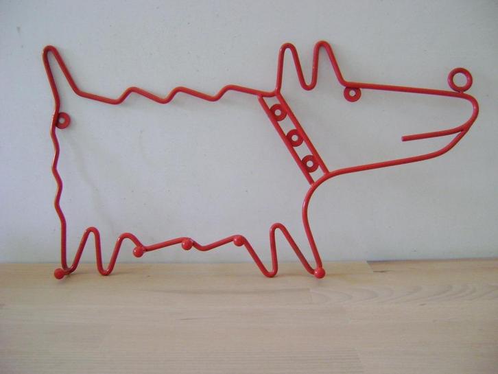 Te ruilen: Kapstok hond - Keith Haring Ikea Jaren 80, Antiek en Kunst, Curiosa en Brocante, Ophalen