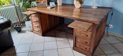 Dubbelzijdig bureau om tegenover elkaar te kunnen zitten!, Maison & Meubles, Bureaux, Utilisé, Bureau, Enlèvement ou Envoi