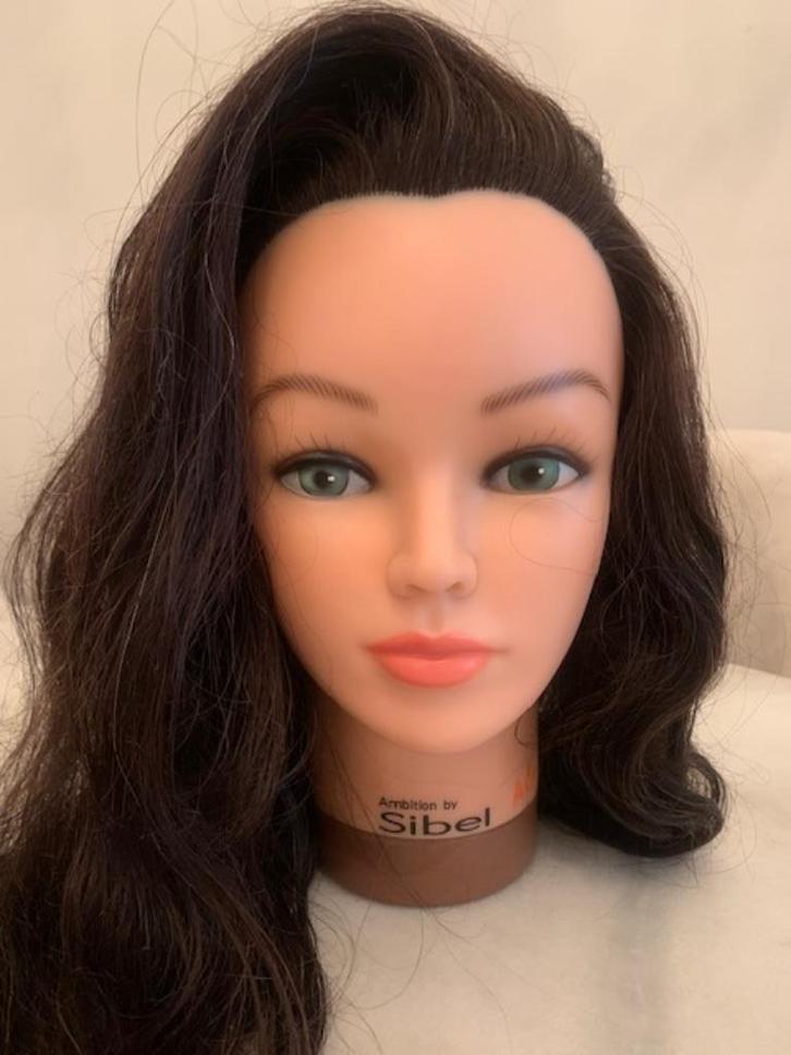 kappershoofd Sibel Jenny 100% echt haar, Hobby en Vrije tijd, Cursusmateriaal, Zo goed als nieuw, Persoonlijke verzorging, Ophalen