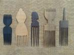 5 houten kammen; lengte 20 a 25 cm, Antiek en Kunst, Verzenden
