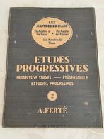 Etudes progressistes Armand Ferté, Musique & Instruments, Piano, Utilisé, Enlèvement ou Envoi, Autres genres