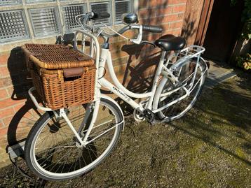 Damesfiets Oxford Fleur wit 28”!