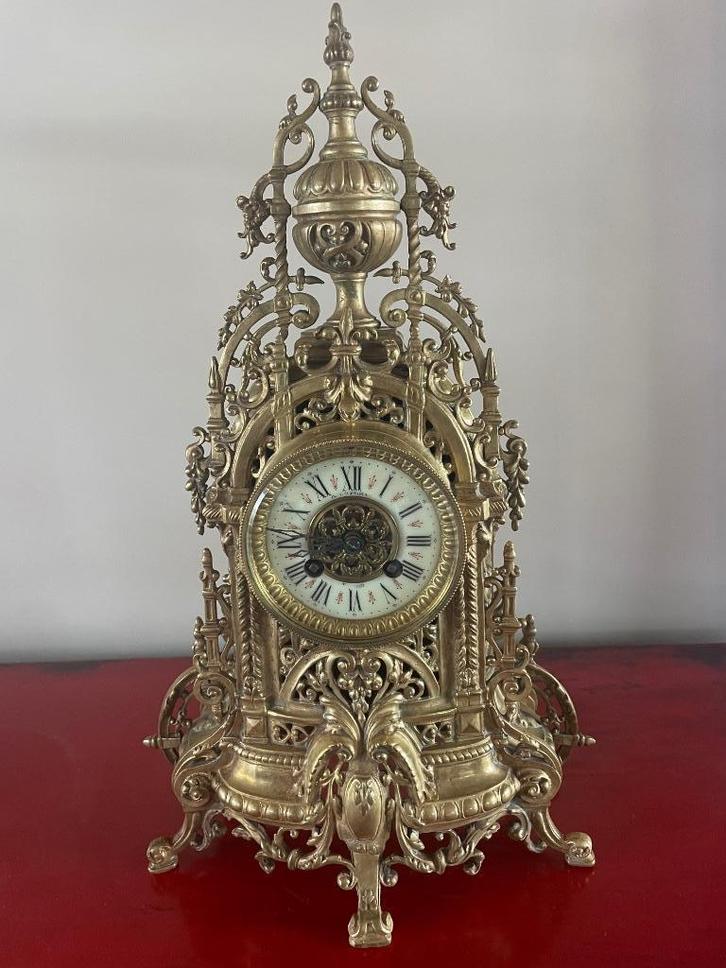 Louis XVI Parijse haardklok, Antiek en Kunst, Antiek | Klokken, Ophalen of Verzenden