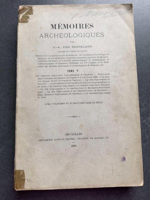 CHARLEROI Mémoires archéologiques., Boeken, Geschiedenis | Stad en Regio, Gelezen, Ophalen of Verzenden
