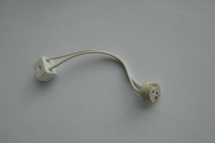 lampenhouder 12V GU5,3 + connector, Bricolage & Construction, Éclairage de chantier, Comme neuf, Autres types, Moins de 50 watts