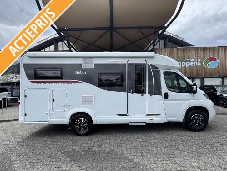 Hobby On Tour Edition 65 VGE LEVELSYSTEEM E&P, Caravans en Kamperen, Mobilhomes, tot en met 2, Half-integraal, Hobby, Diesel, Handgeschakeld